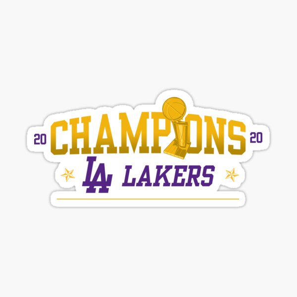 Lakers Champions Stickers for Sale