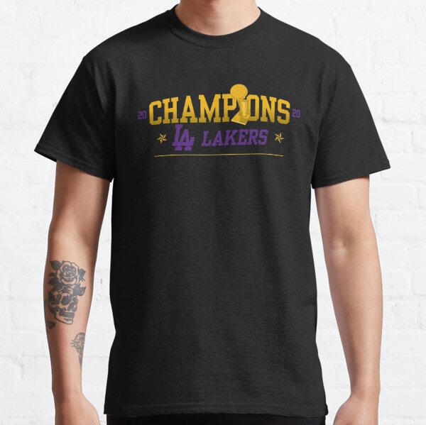 Nike 2020 Los Angeles Lakers NBA Finals Champions T-Shirt Caricature Roster  NWT