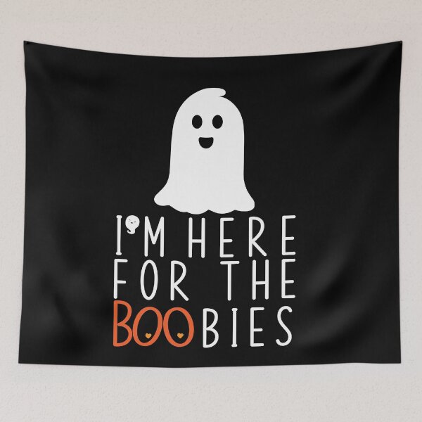 Item preview, I'm Here For the Boobies Funny Baby Halloween designed and sold by RM2017.