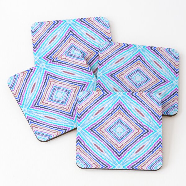 Item preview, Traditional Beads for Africa, African beadwork Turqoise Squares designed and sold by ZenArt-Fern.