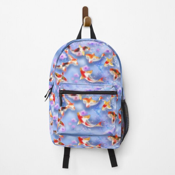 Item preview, koi carp in a purple fish pond with sakura designed and sold by CuisineCat.