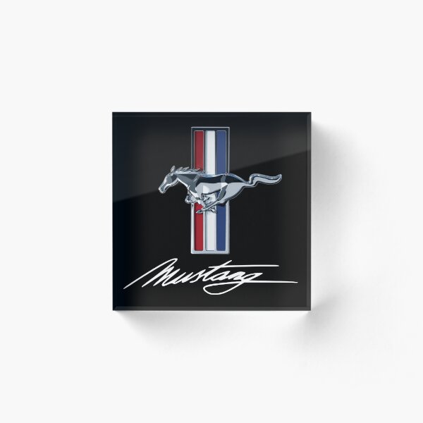 Ford Mustang logo - emblem Acrylic Block