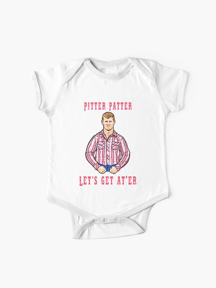 Thumbnail 1 of 2, Baby One-Piece, Pitter Patter Let's Get At Er designed and sold by samer11.