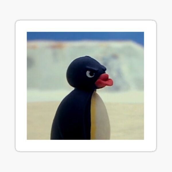 Vista previa del artículo con la obra «Pingu el pingüino enojado - Noot Noot», diseñado y vendido por Luseres.