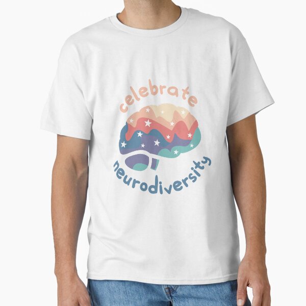 Vista previa del artículo con la obra «Celebremos la neurodiversidad», diseñado y vendido por JezWeCan.