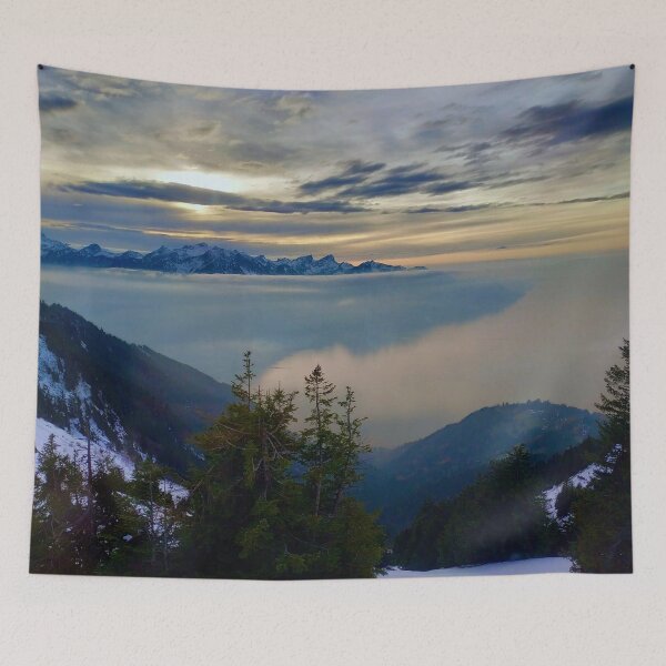 Aperçu de l'œuvre Misty Alps, Suisse créée et vendue par IONcreatION.