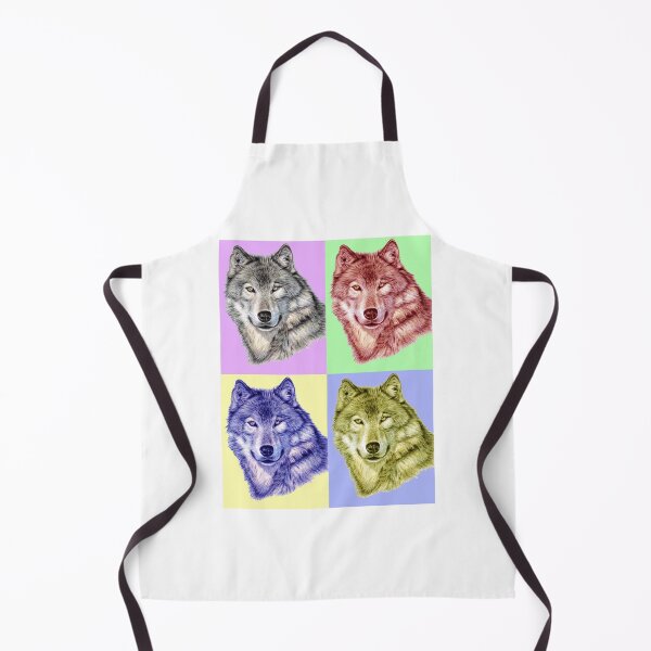 Artikelvorschau, Wolf PopArt entworfen und verkauft von Arts & Dogs.