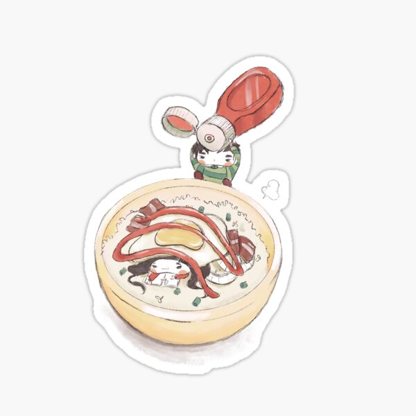 Cute Food Couple Sticker