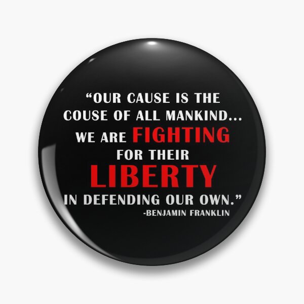 Item preview, Fighting for Freedom Benjamin Franklin Quote designed and sold by ArtOfRebellion.