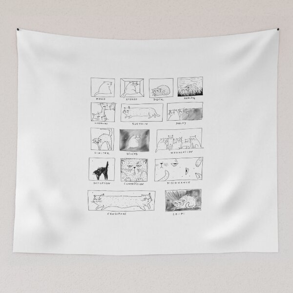 Item preview, Synthesizer Cat Producer Analog Synth Studio Gear Effect design designed and sold by A-Fashion.