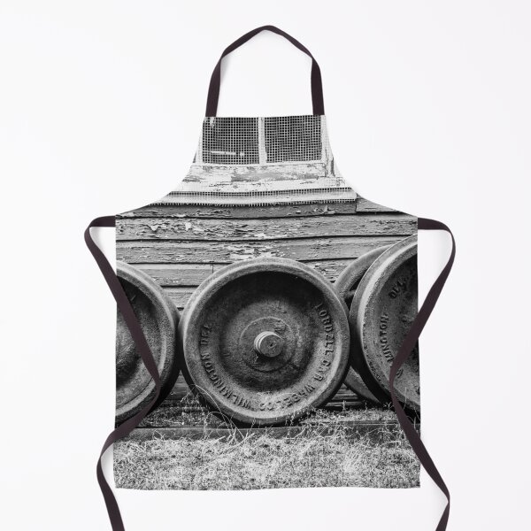 Item preview, 'We Can, We Wheel' Rusting Railroad Wheelsets Black and White designed and sold by Enzwell.