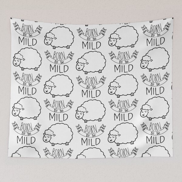 Item preview, Born to be Mild - cute sheep designed and sold by RIVEofficial.