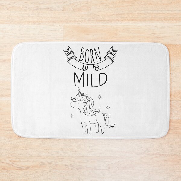 Item preview, Born to be Mild - cute unicorn designed and sold by RIVEofficial.