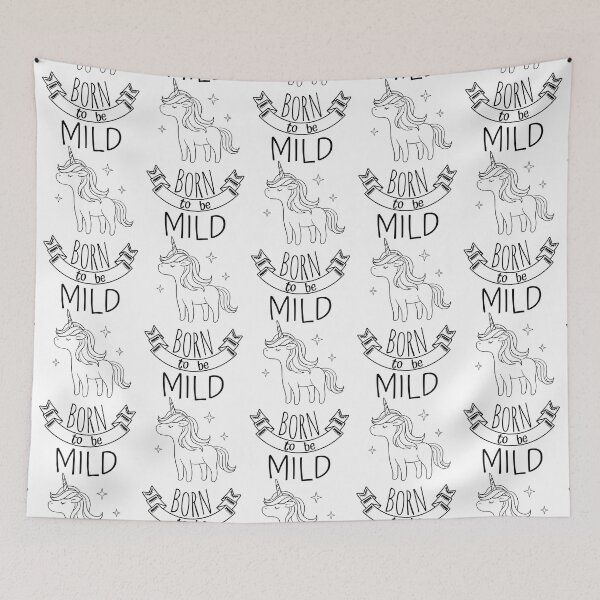 Item preview, Born to be Mild - cute unicorn designed and sold by RIVEofficial.