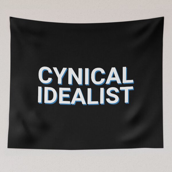 Item preview, Cynical Idealist White Text designed and sold by Sour Soul.