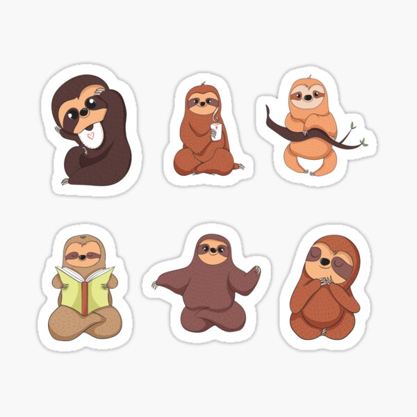 Sloth Sticker Sticker