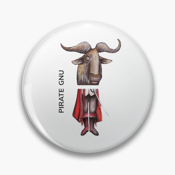 Artikelvorschau, PIRATE GNU by FrankenDuo entworfen und verkauft von FrankenDuo.