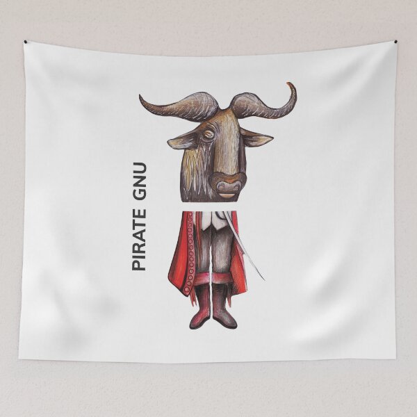 Artikelvorschau, PIRATE GNU by FrankenDuo entworfen und verkauft von FrankenDuo.