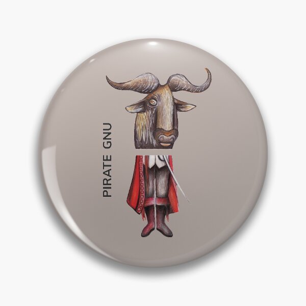 Artikelvorschau, PIRATE GNU by FrankenDuo cacao brown entworfen und verkauft von FrankenDuo.