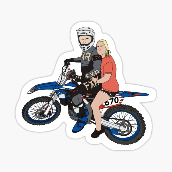 Stickers Sur Le Theme Moto Cross Redbubble