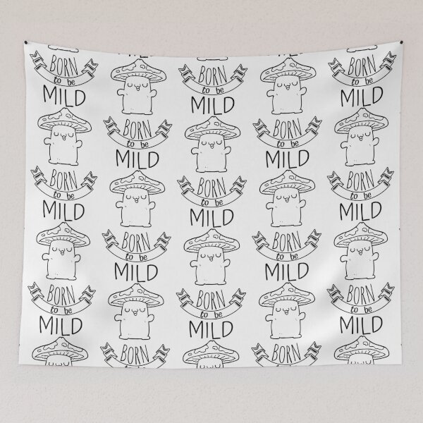 Item preview, Born to be Mild - cute mushroom creature designed and sold by RIVEofficial.
