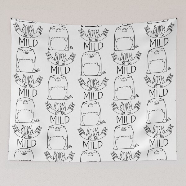 Item preview, Born to be Mild - cute chubby creature designed and sold by RIVEofficial.
