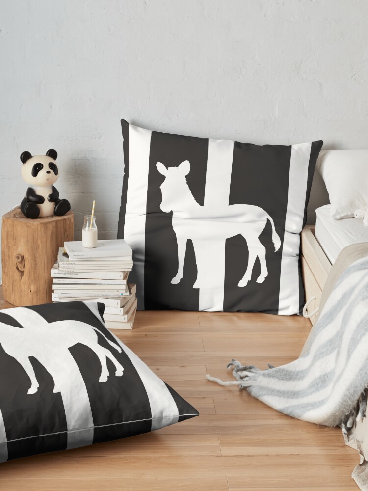 Alternate view of Zebra Crosssing Floor Pillow