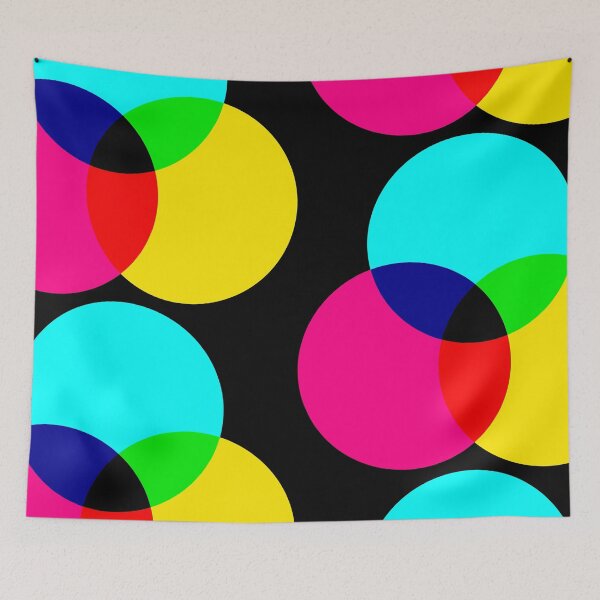 Item preview, Basic CMYK colored circles merging  designed and sold by holdmypixels.