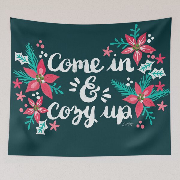 Item preview, Come in & Cozy Up – Teal Palette designed and sold by Cat Coquillette.