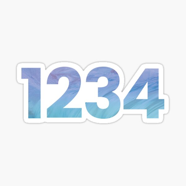 1234 Angel Number Sticker By Namaste You Redbubble