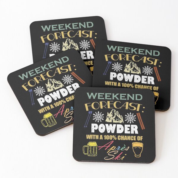 Item preview, Weather Forecast Powder Day Ski Beer Mountain designed and sold by Tom2468.