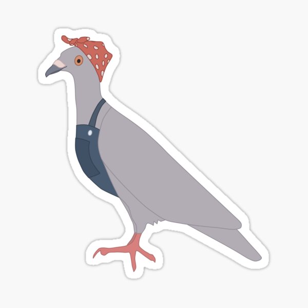 Vintage Pigeon Sticker
