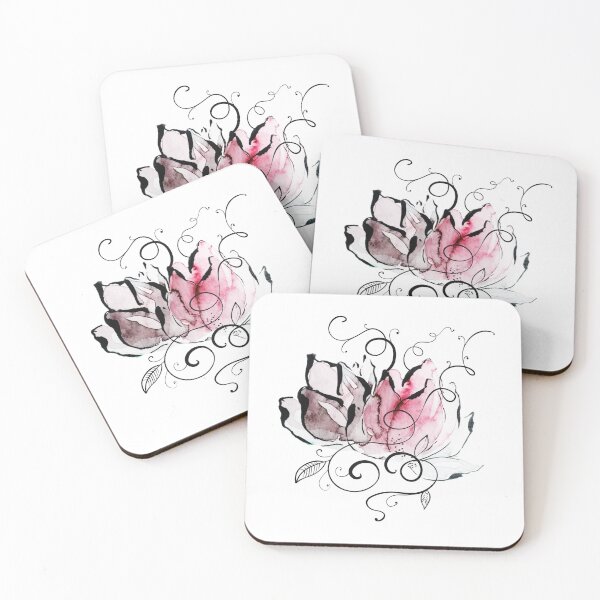 Item preview, Flowers with an ornament  designed and sold by EnjoyingDrawing.