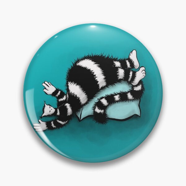 Item preview, Weird Cat Sleeping On Bulky Pillow designed and sold by Boriana Giormova.
