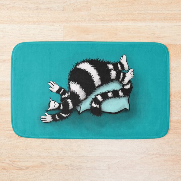 Item preview, Weird Cat Sleeping On Bulky Pillow designed and sold by Boriana Giormova.