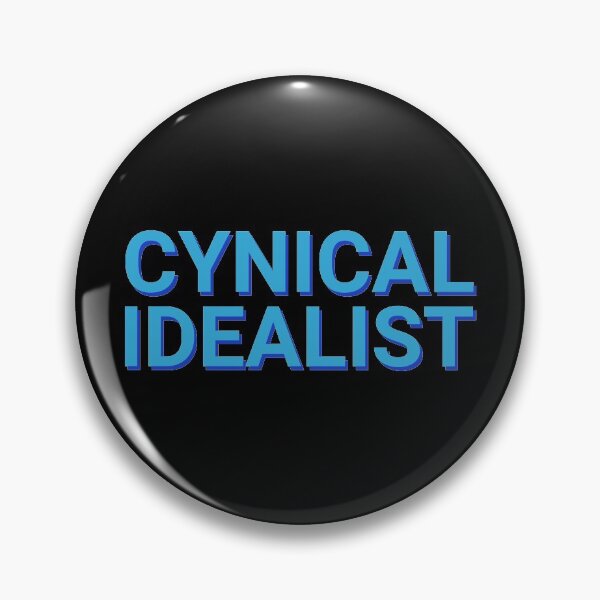 Item preview, Cynical Idealist Blue Text designed and sold by Sour Soul.