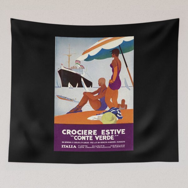 Item preview, Conte Verde retro poster designed and sold by CorasPosters.