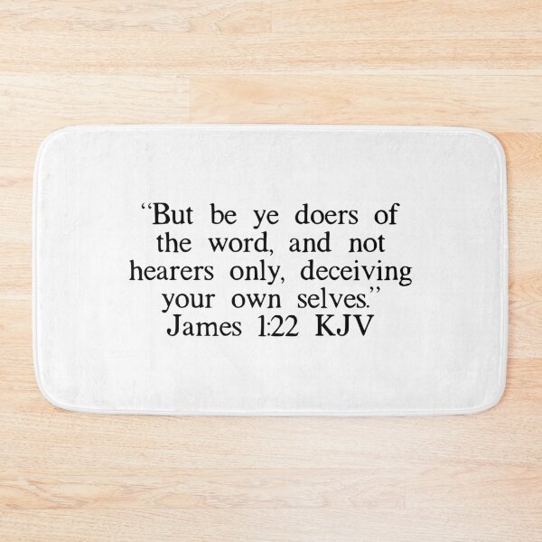 Item preview, James 1:22 KJV designed and sold by IBMClothing.