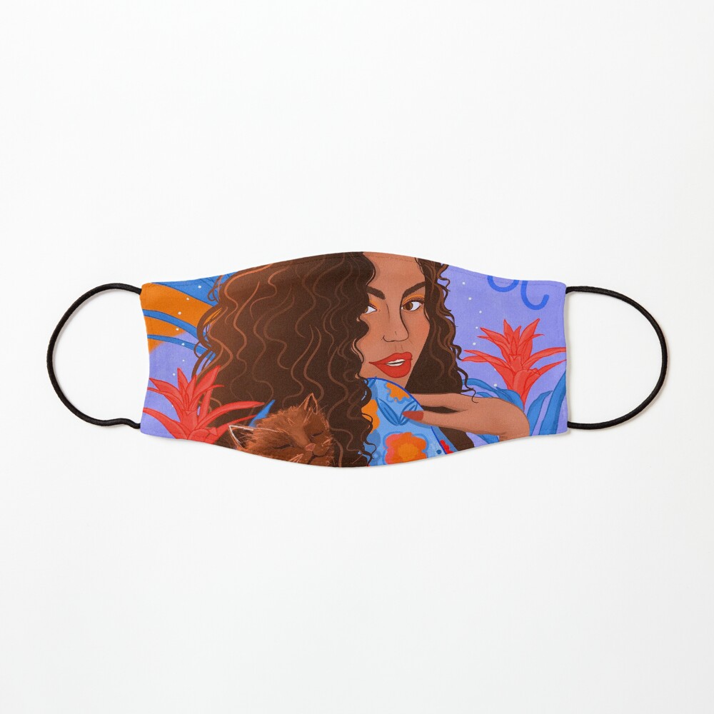Leo Cat lady zodiac sign Mask