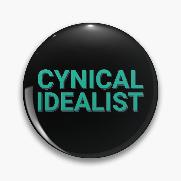 Item preview, Cynical Idealist Teal Green Text designed and sold by Sour Soul.