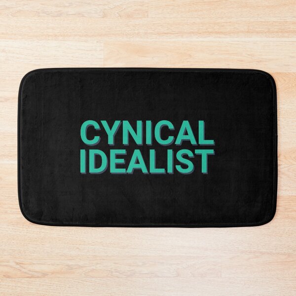Item preview, Cynical Idealist Teal Green Text designed and sold by Sour Soul.