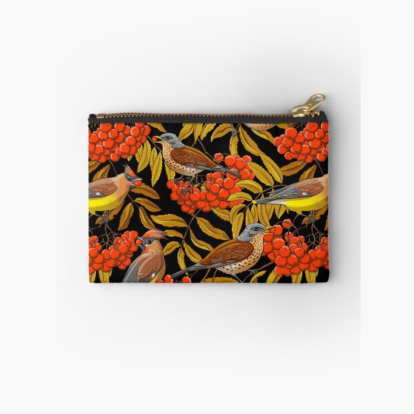 Item preview, Fieldfares and waxwings on rowan bunches designed and sold by Irina Ivanova.