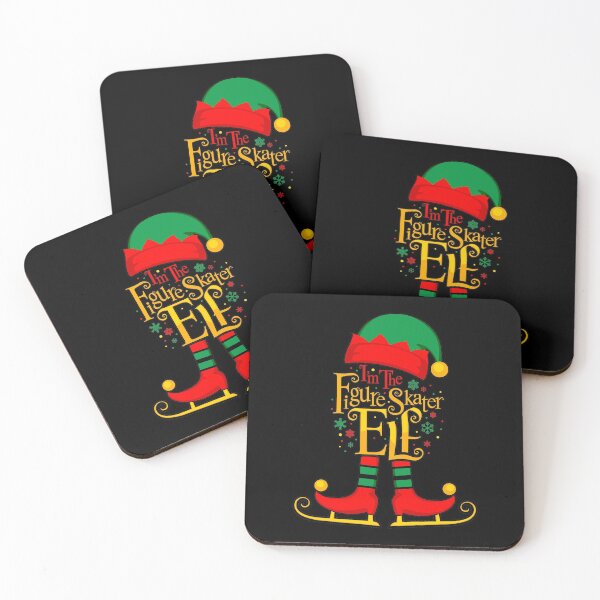 Item preview, The Figure Skater Elf. Fun Christmas party designed and sold by iclipart.
