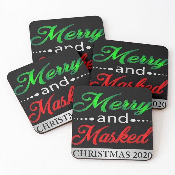 Item preview, Merry and Masked Christmas, good funny quotes about Christmas 2020 gift idea  designed and sold by khalidelk.