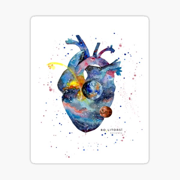 Stellar heart Sticker