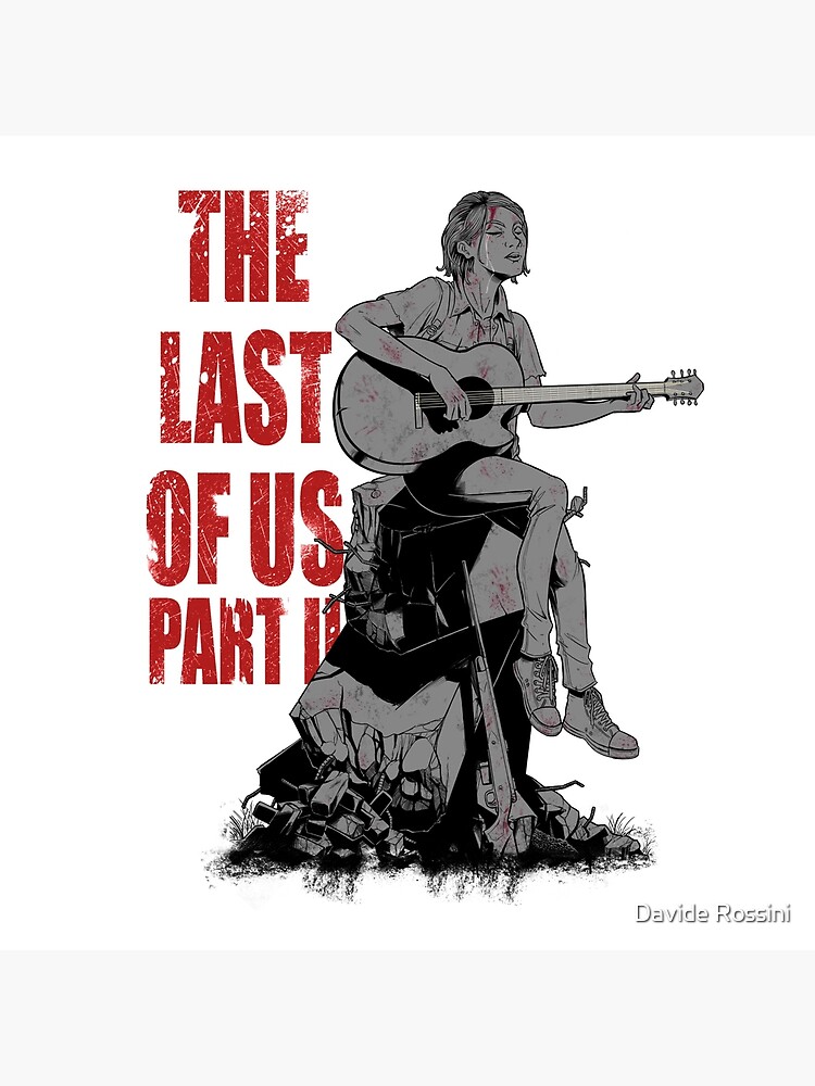 Wallpaper ellie, guitar play, the last of us, video game art