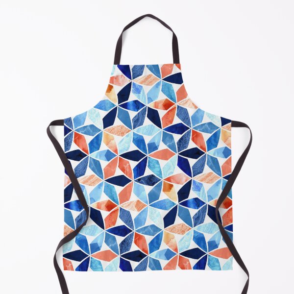 Item preview, Mosaic Marble Blues & Rustic Reds    designed and sold by TigaTiga.