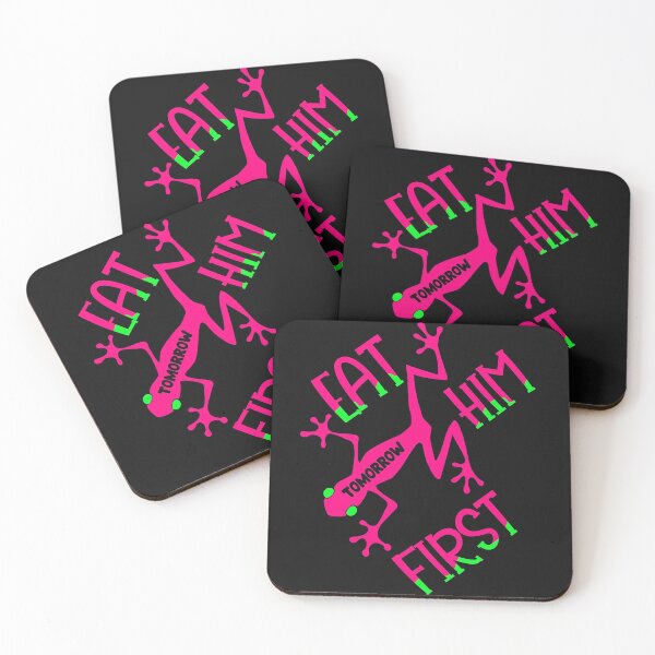 Item preview, Eat The Frog First Procrastination Lazyness Lethargy Overweight Fat Pink Funny Gift  designed and sold by TheAplus.
