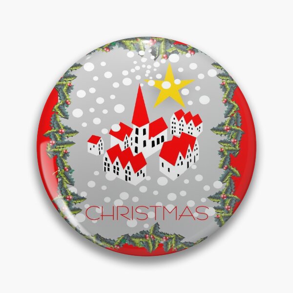 Item preview, Little village in snow in  Christmas-time and yellow star designed and sold by Robert Elfferich.