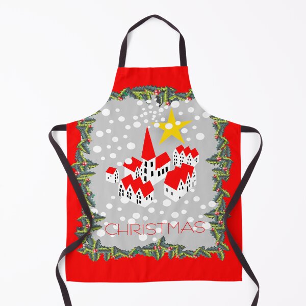 Item preview, Little village in snow in  Christmas-time and yellow star designed and sold by Robert Elfferich.